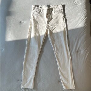 Zara Women's Skinny Jeans - Cream